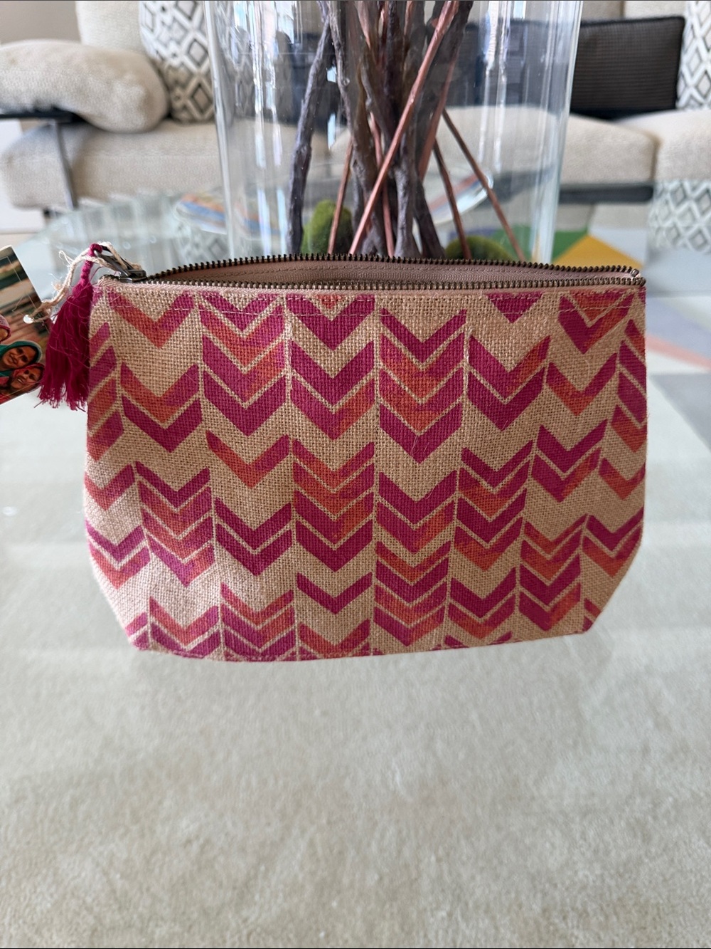 Neiman Marcus Fashioned for Change Handcrafted Woven Pouch
